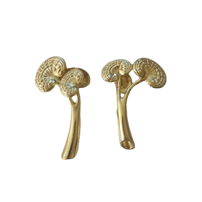 Tay nắm tủ đồng thau cây nấm linh chi SBD7532 5