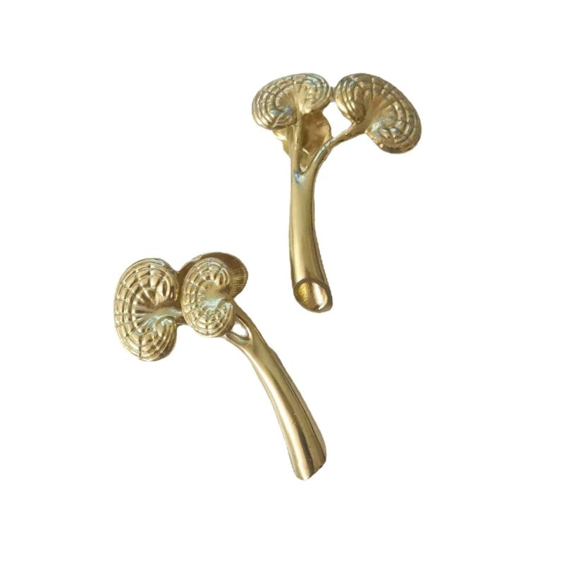 Tay nắm tủ đồng thau cây nấm linh chi SBD7532 6