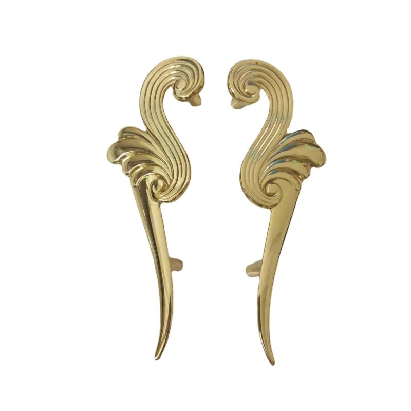 Tay nắm tủ đồng thau con công cách điệu SBD0696 5