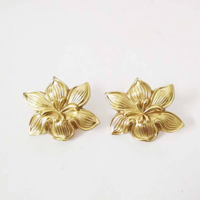 Tay nắm tủ đồng thau đỗ quyên dịu dàng SBD5176 1
