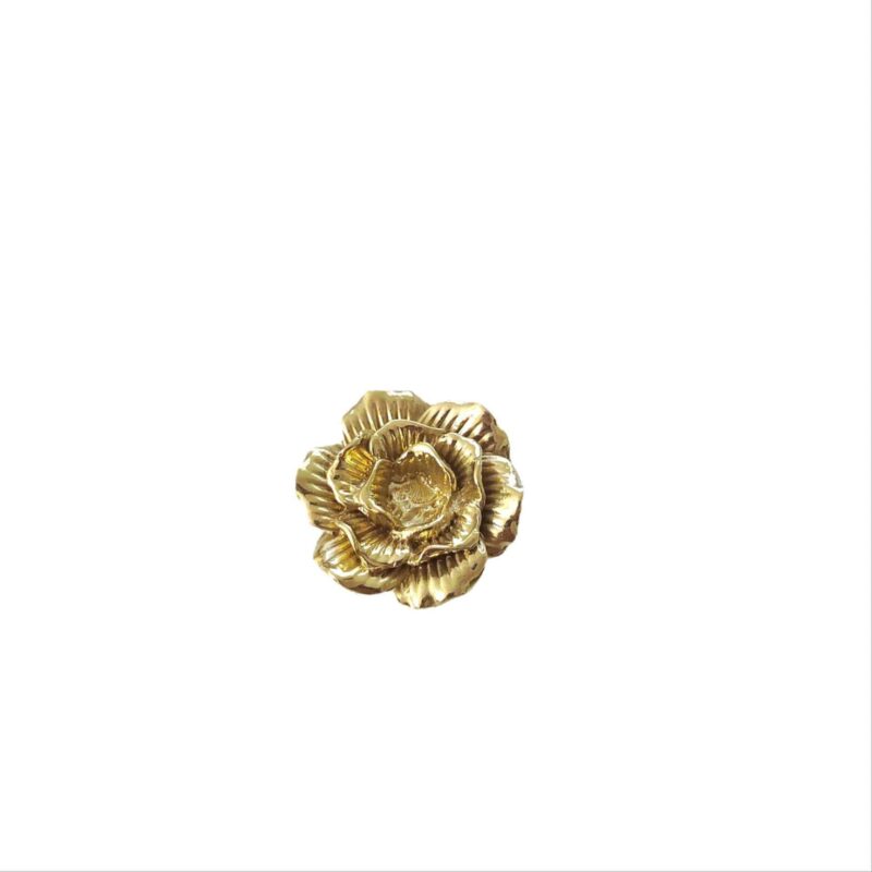 Tay nắm tủ đồng thau đoá hoa mẫu đơn SBD4167 3
