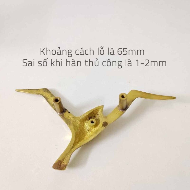 Tay nắm tủ đồng thau hải âu tung cánh SBD8546 9