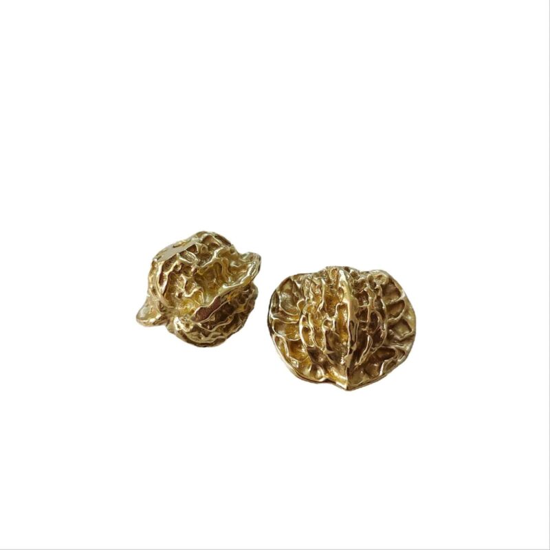 Tay nắm tủ đồng thau hạt óc chó nhỏ SBD4497 6