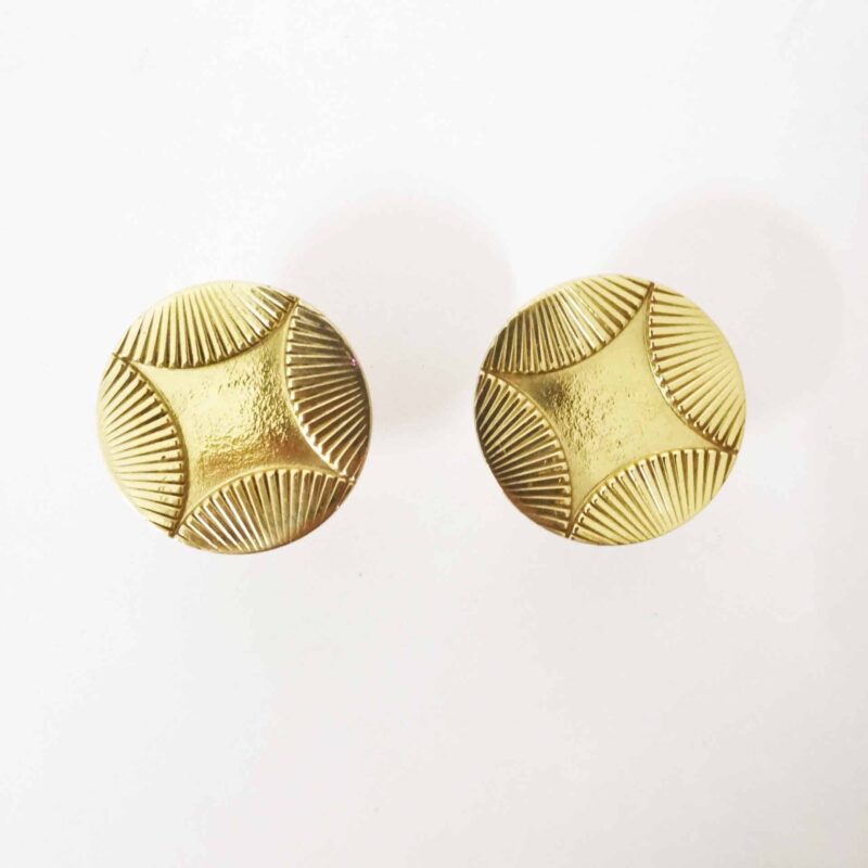 Tay nắm tủ đồng thau hoa văn cánh quạt SBD2396 1