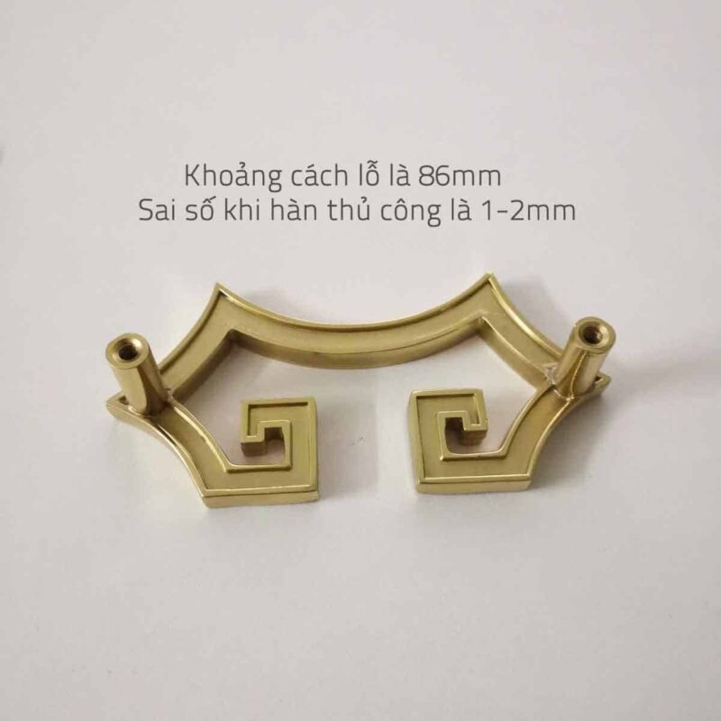 Tay nắm tủ đồng thau hoa văn lực điền SBD2124 8