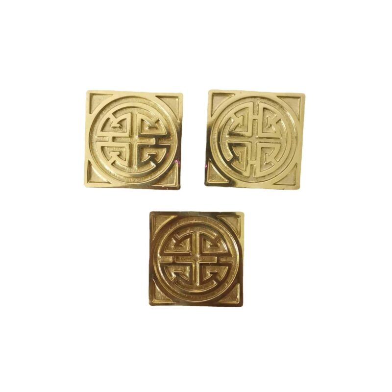 Tay nắm tủ đồng thau hoa văn sáng tạo SBD1232 5