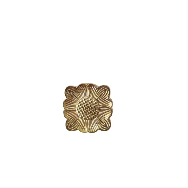 Tay nắm tủ đồng thau hướng dương bản vuông SBD7856 4
