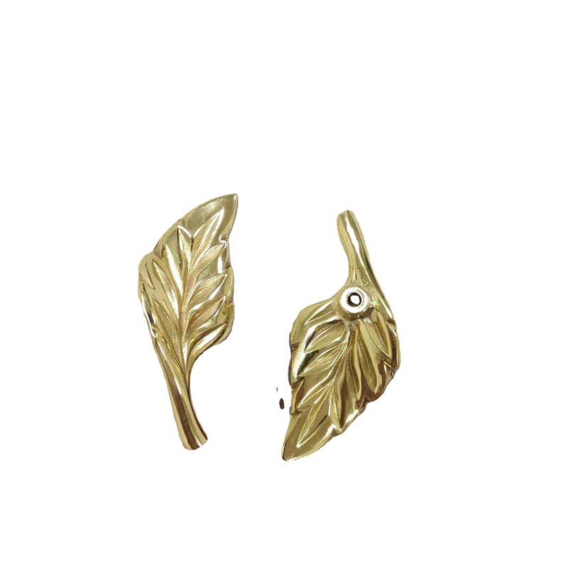 Tay nắm tủ đồng thau lá cây kinh giới SBD8277 5