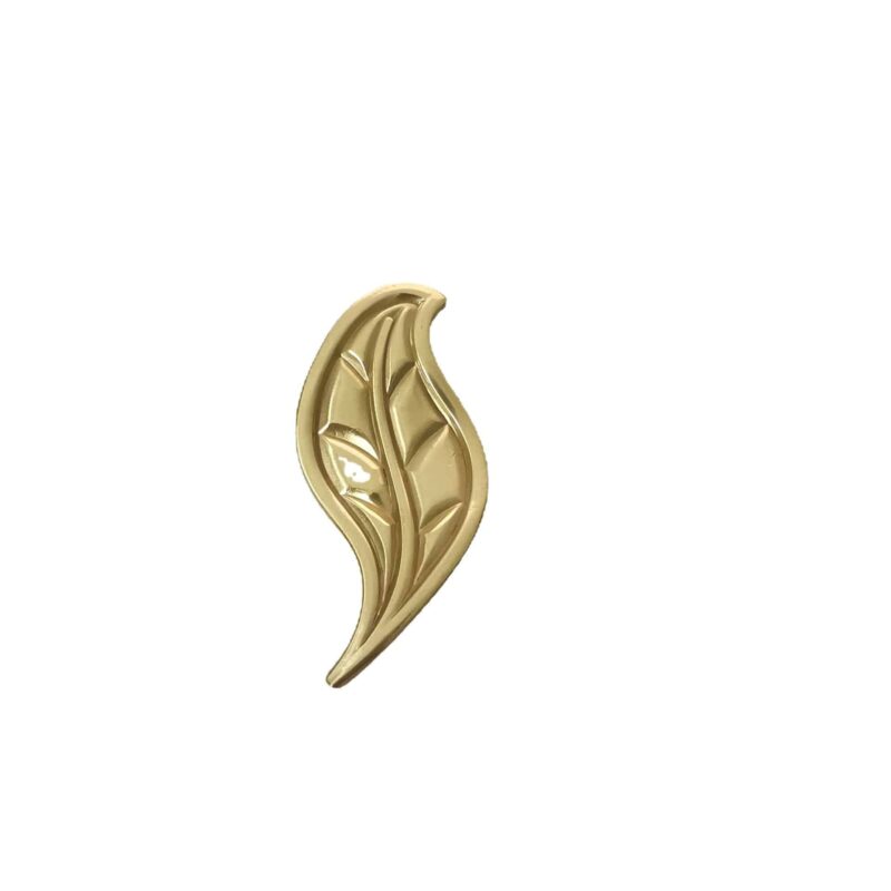 Tay nắm tủ đồng thau lá cây uốn lượn SBD3395 2