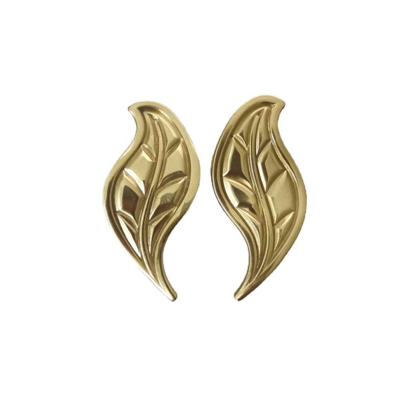 Tay nắm tủ đồng thau lá cây uốn lượn SBD3395 5