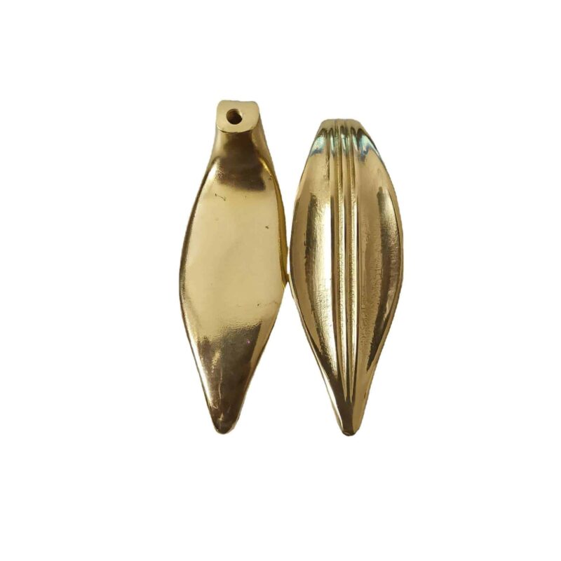 Tay nắm tủ đồng thau lá tràm bóng bẩy SBD5917 6