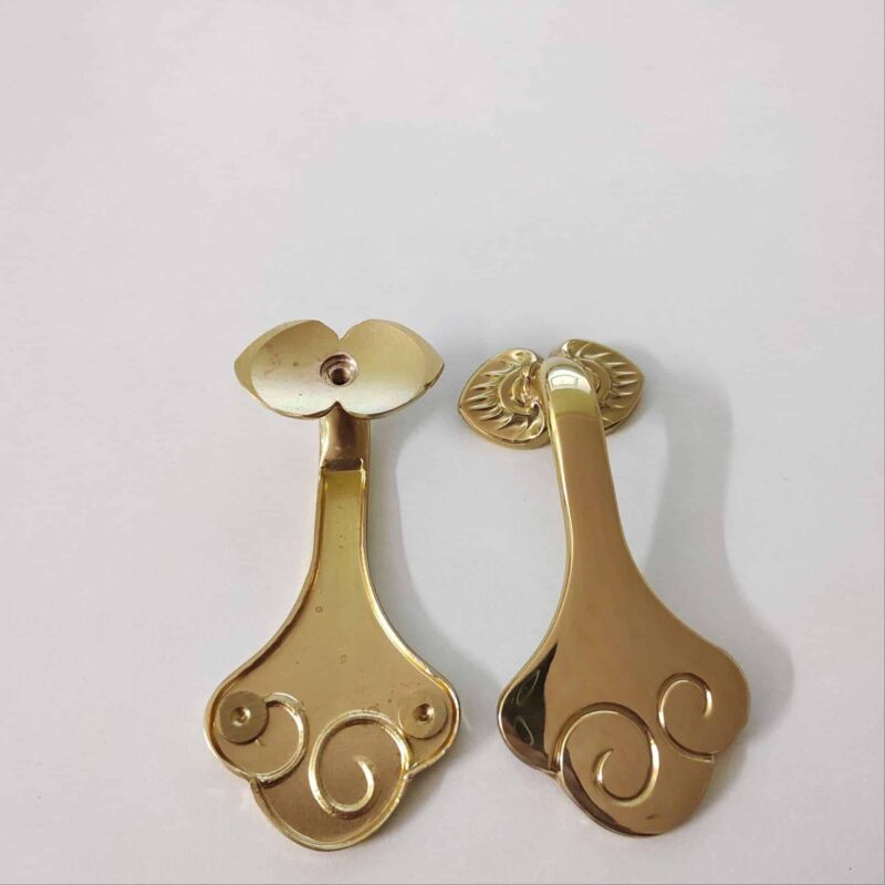Tay nắm tủ đồng thau như ý tường vân SBD7420 6