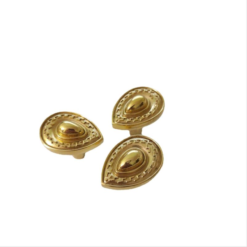 Tay nắm tủ đồng thau tim đào cách điệu SBD8590 6