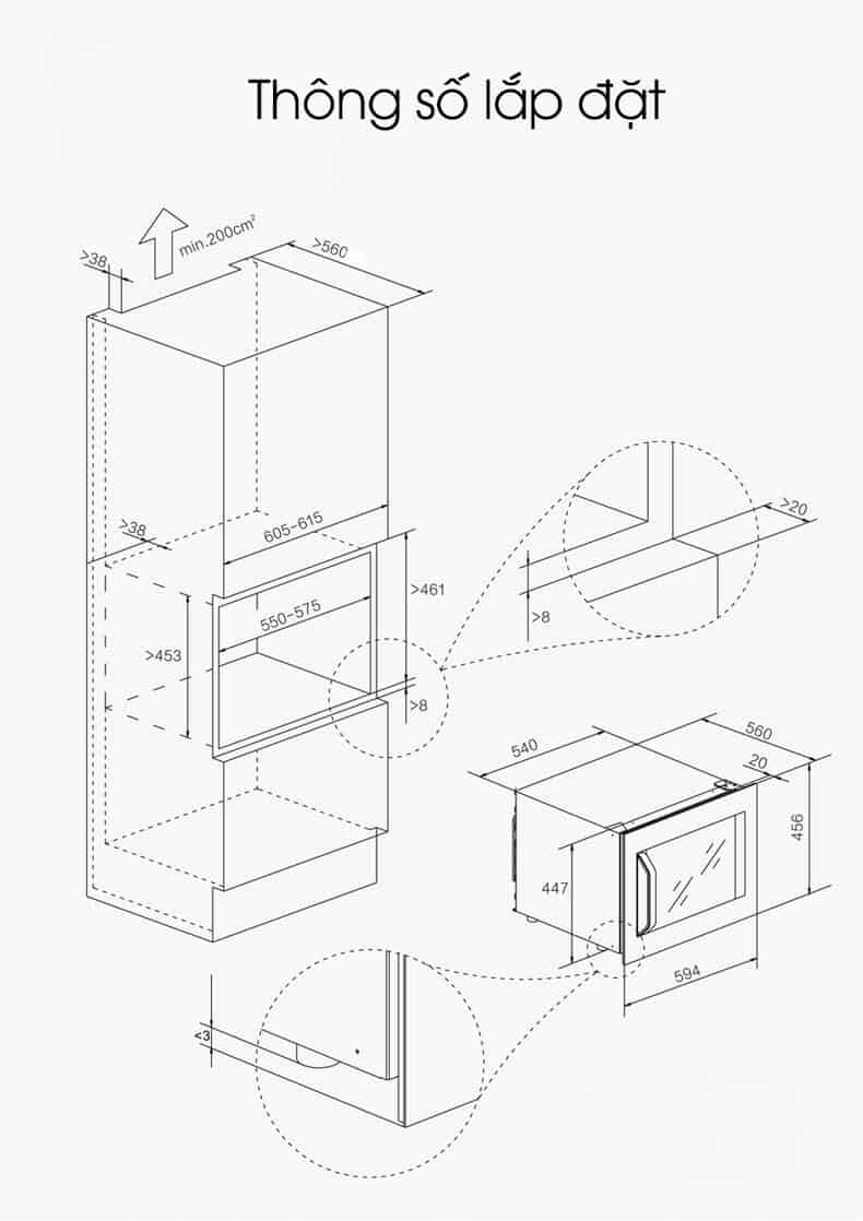 Tủ bảo quản rượu vang âm tủ Vinocave PRO-56AWJ 17