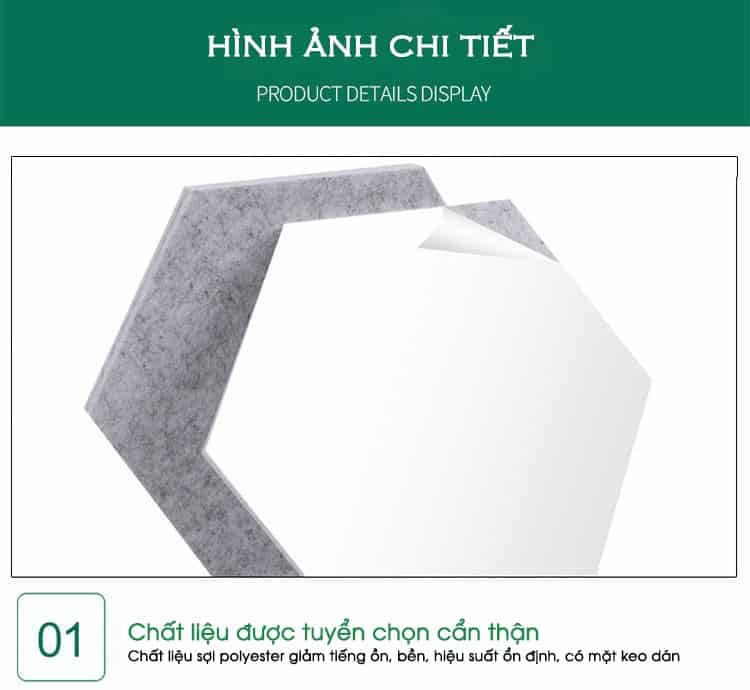 Vách tiêu âm đa năng polyester có mặt keo thường JS3645 14