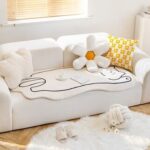 Đệm phủ ghế sofa lông nhân tạo hoa văn họ mèo YY0104