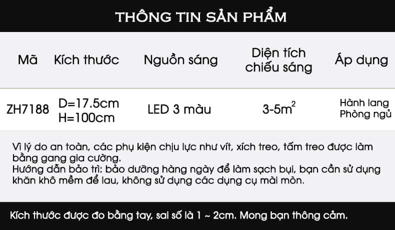 Đèn thả trần bằng đồng pha lê dạng kim cương ZH7188 21