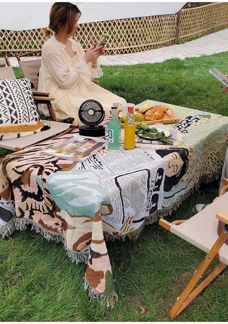 Khăn trải bàn picnic dã ngoại nhiều màu sắc YY2801Y 1