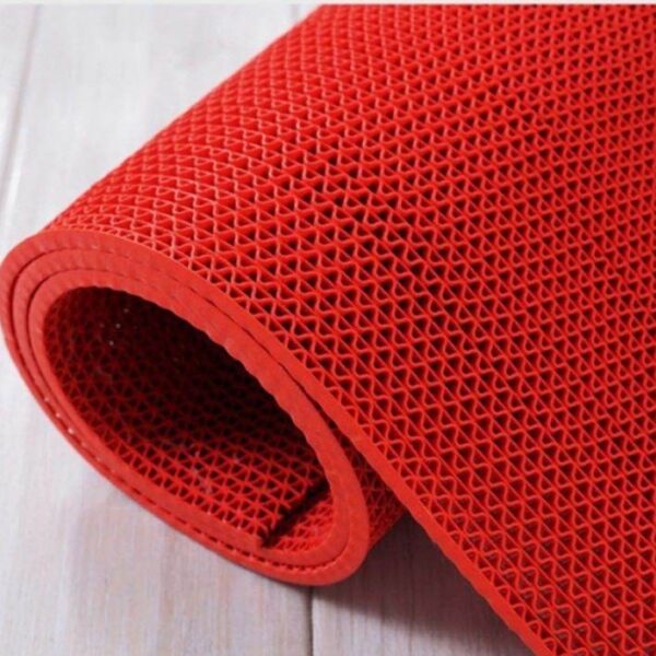 Thảm chống trượt hồ bơi nhựa PVC màu đỏ NZC6551R