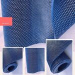 Thảm chống trượt ngoài trời nhựa PVC màu xanh dương NZC6551B