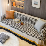 Tấm phủ ghế sofa cotton hoạ tiết sáng tạo YY2112