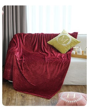 Tấm phủ ghế sofa lông nhân tạo sọc màu trơn YY9210C 3