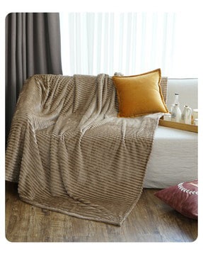 Tấm phủ ghế sofa lông nhân tạo sọc màu trơn YY9210C 4
