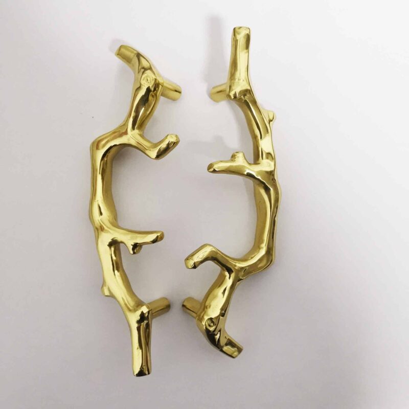 Tay nắm tủ đồng thau cành cây trụi lá SBD8113