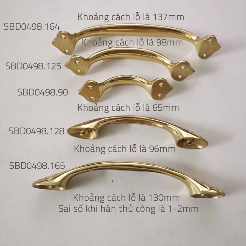 Tay nắm tủ đồng thau cao cấp hiện đại SBD0498 6