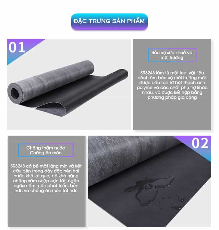 Thảm cuộn lót sàn tiêu âm sợi PVC chất lượng SR3243 16