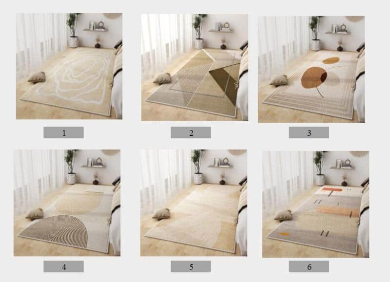 Thảm trải phòng ngủ hiện đại tối giản TC6779 1