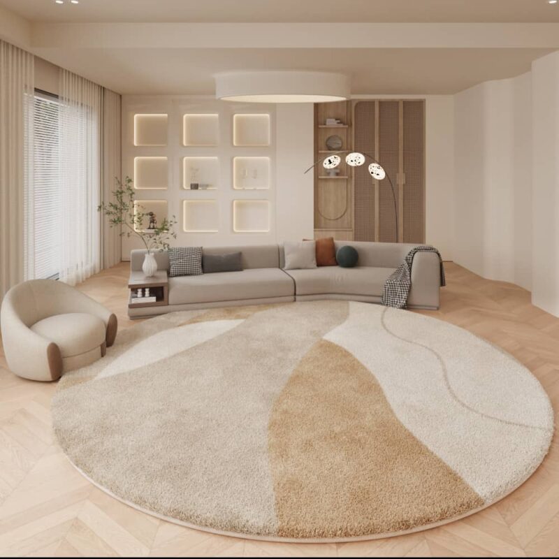 Thảm tròn tối giản hiện đại phong cách Bắc Âu TC0376 1