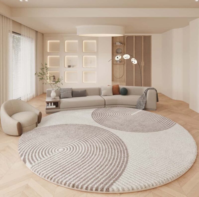 Thảm tròn tối giản hiện đại phong cách Bắc Âu TC0376 8