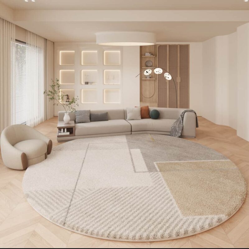 Thảm tròn tối giản hiện đại phong cách Bắc Âu TC0376 4