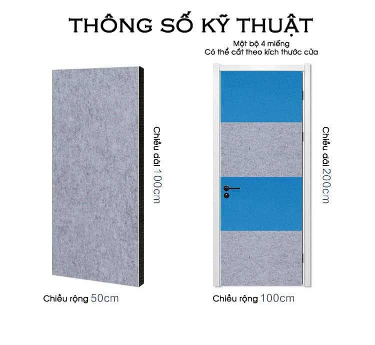 Tấm cách âm dán cửa bằng cao su chống cháy CH2731 19