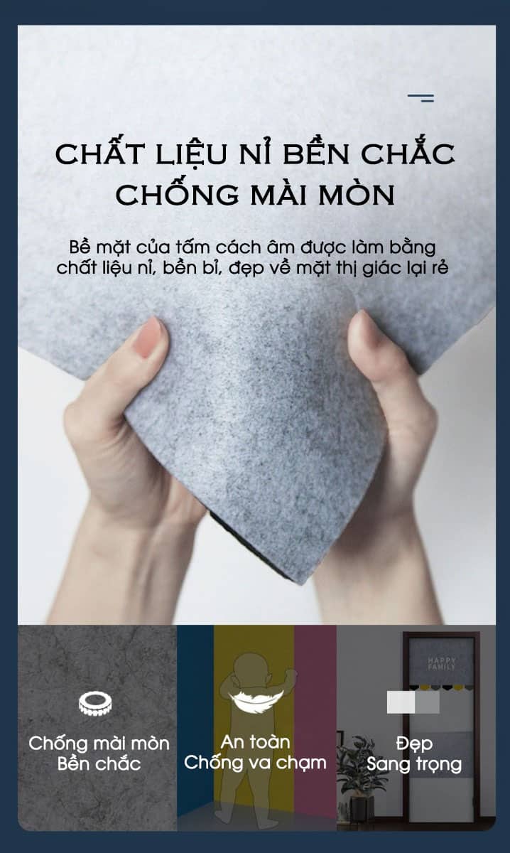 Tấm cách âm dán cửa bằng cao su chống cháy CH2731 21
