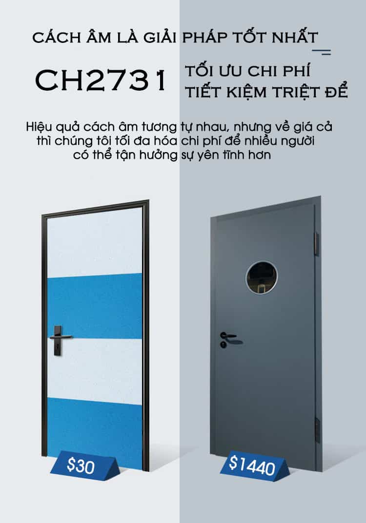 Tấm cách âm dán cửa bằng cao su chống cháy CH2731 16