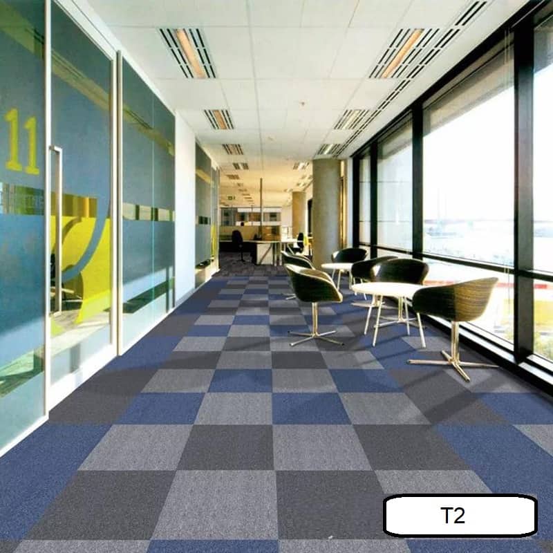 Thảm trải sàn văn phòng cao cấp màu xanh TXC1183B 5