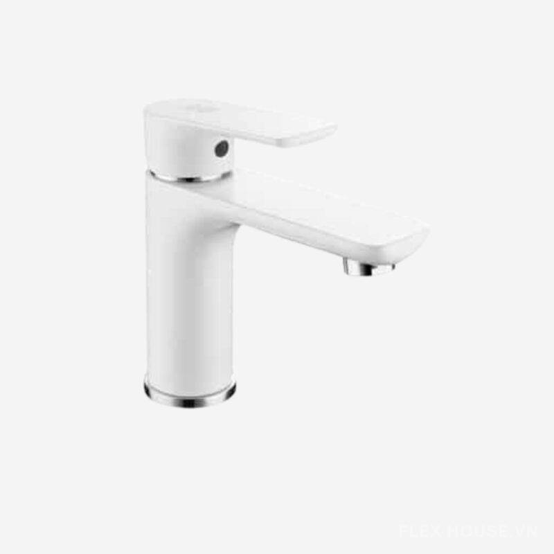 Vòi lavabo phòng tắm hiện đại màu trắng sữa DL3009-C