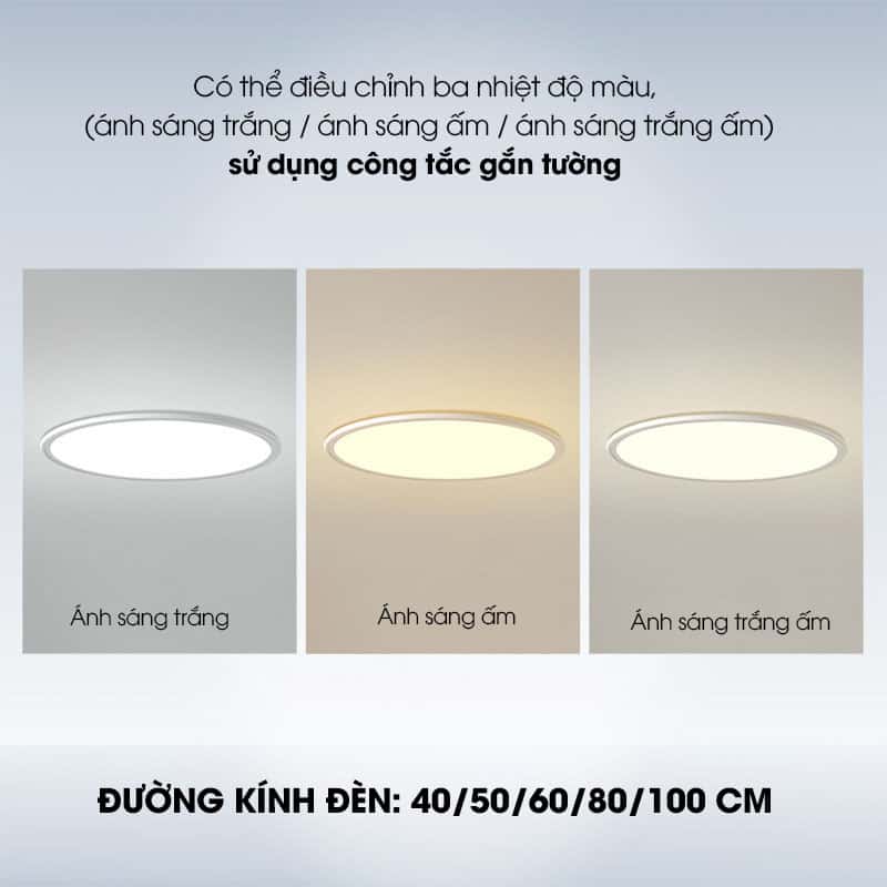 Đèn LED ốp trần siêu mỏng cho phòng ngủ HT2885 13