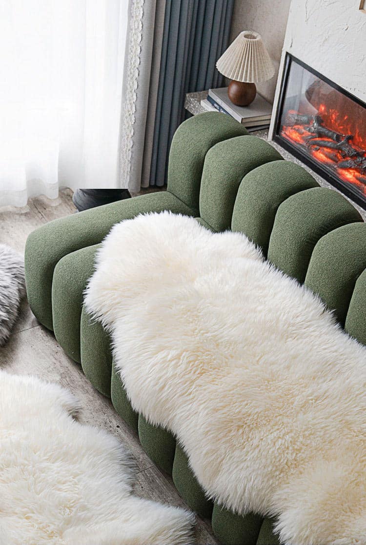 Đệm ghế sofa lông nhân tạo dày ấm cao cấp YY0140 5