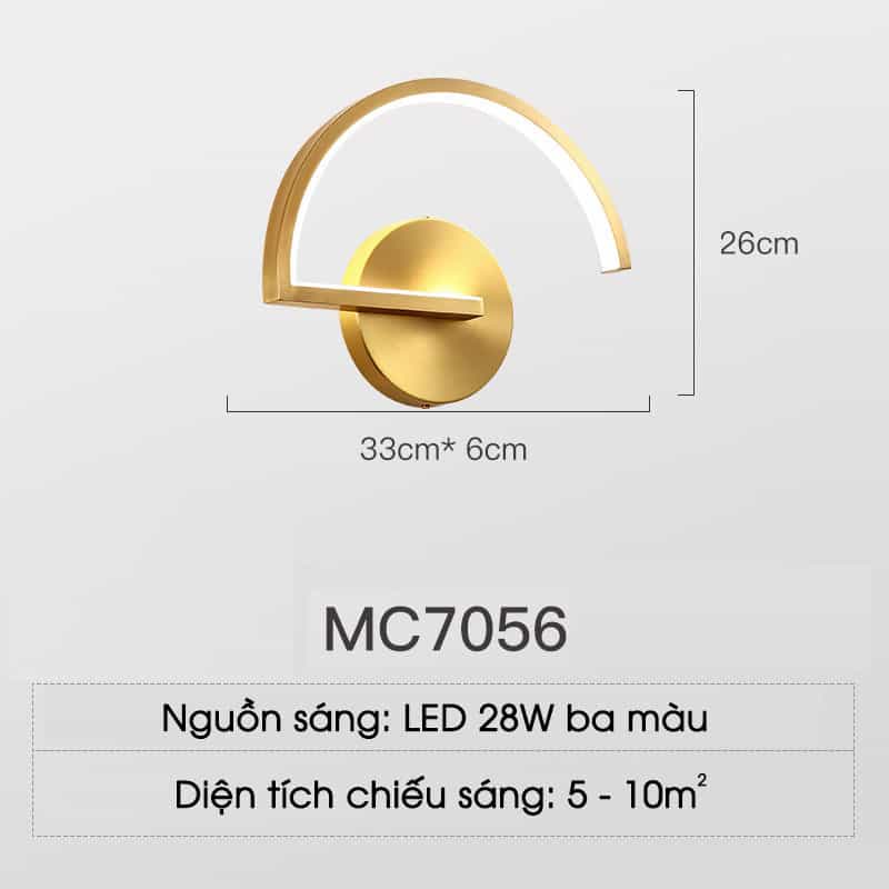 Đèn gắn tường bằng đồng kiểu dáng chiếc quạt MC7056 21