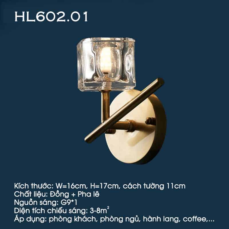 Đèn gắn tường đầu giường hành lang hiện đại HL602 23