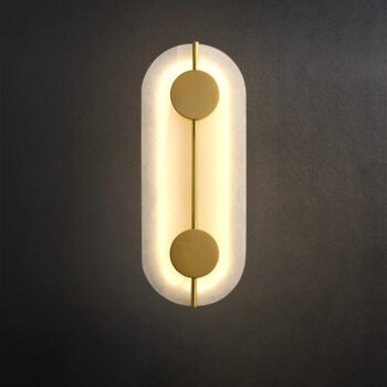 Đèn gắn tường đồng và đá cẩm thạch hiện đại ZH3999