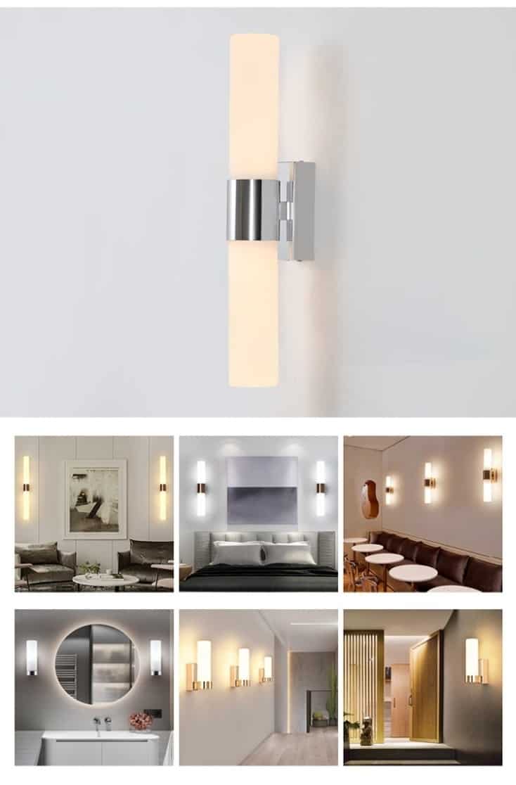 Đèn gắn tường trong nhà ngoài trời hiện đại tối giản B8357 2