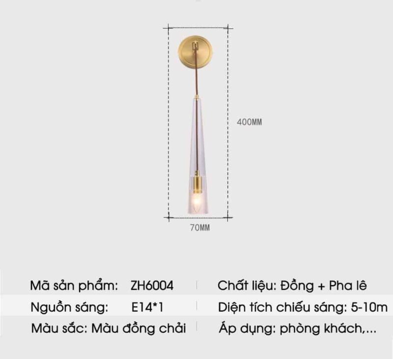 Đèn treo tường hành lang hiện đại sáng tạo ZH6004 10