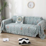 Tấm phủ ghế sofa cotton cao cấp gấu nâu ôm cây YY0929