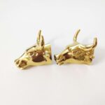 Tay nắm tủ đồng thau biểu tượng đầu bò SBD3837