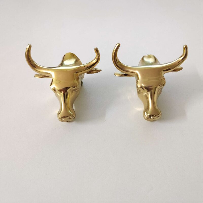Tay nắm tủ đồng thau biểu tượng đầu bò SBD3837 6