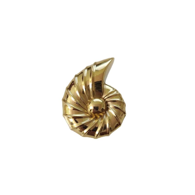 Tay nắm tủ đồng thau vỏ ốc gấp nếp SBD4963 1